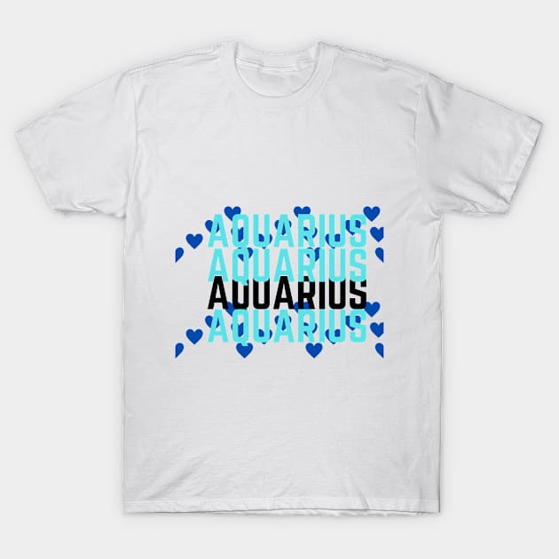 Aquarius art T-Shirt by Zodiac World